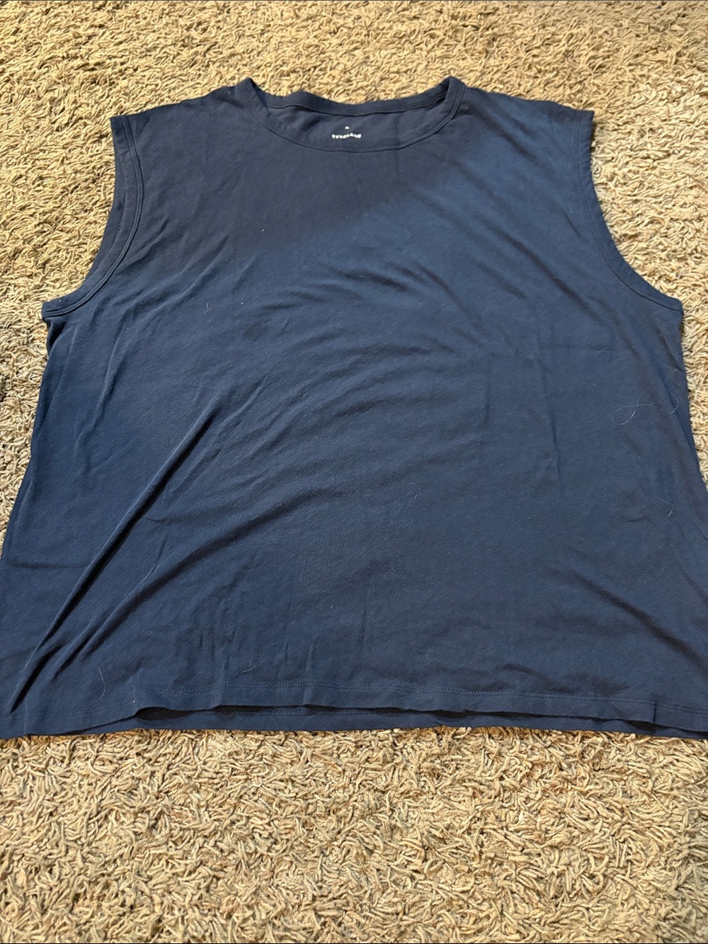 Everlane Navy Sleeveless Crew Tank